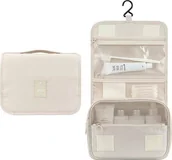 Kosmetyczki, organizery i kuferki - Aptel ROLOWANA KOSMETYCZKA Zwijana na Kosmetyki Biżuterię kremowa BQ59 - miniaturka - grafika 1