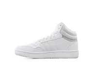 Buty dla dziewczynek - adidas Hoops Mid 3.0 K, Trampki dziecięce, Ftwr White Ftwr White Grey Two, 38.5 EU - miniaturka - grafika 1
