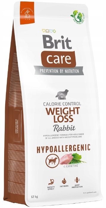 Brit Care Dog Hypoallergenic Weight Loss, królik - 12 kg