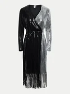 Sukienki - YAS Sukienka koktajlowa Tio 26035387 Czarny Regular Fit - miniaturka - grafika 1