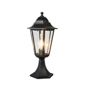 Lampy ogrodowe - QAZQA Klasyczna podstawa do latarni zewnętrznej czarna 48 cm IP44 - Nowy Orlean - miniaturka - grafika 1