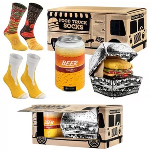 Skarpetki Damskie Męskie Na Prezent Na Urodziny Świąteczne Rainbow Socks Food Truck Dla Miłośników Fast Food 3 Pary 36-40 - Skarpetki męskie - miniaturka - grafika 1