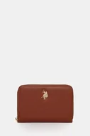 Portfele - U.S. Polo Assn. portfel Jones damski kolor brązowy BIUJE8383WVP - miniaturka - grafika 1