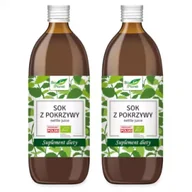 Soki i napoje niegazowane - Bio Planet Sok z pokrzywy - suplement diety Zestaw 2 x 500 ml Bio - miniaturka - grafika 1