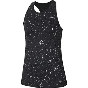 Nike damski tanktop Starry Night Metallic czarny Czarny/Szary Thunder L - Koszulki i topy damskie - miniaturka - grafika 1