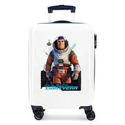 Walizki - Disney Lightyear walizka kabinowa wielokolorowa 38 x 55 x 20 cm sztywny ABS zamek szyfrowy z boku 34 l 2 kg 4 podwójne koła - miniaturka - grafika 1