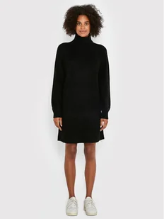 Noisy May Sukienka dzianinowa Timmy 27017055 Czarny Relaxed Fit - Sukienki - miniaturka - grafika 1