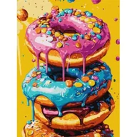 Malowanie po numerach - Ideyka Malowanie po numerach - Pyszne pączki 30x40cm - miniaturka - grafika 1