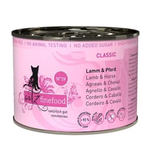 Catz finefood mokra karma dla kota Classic Adult Nr 19 Jagnięcina i konina 6x200 g - Mokra karma dla kotów - miniaturka - grafika 1
