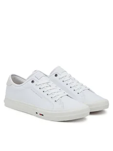 Tommy Hilfiger Tenisówki Th Hi Vulc Street Stitch FM0FM05645 Biały - Trampki męskie - miniaturka - grafika 1