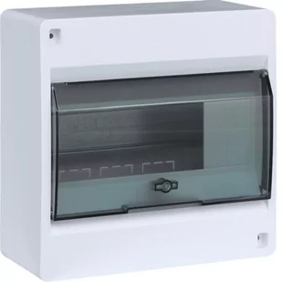 IC2 Rozdzielnica 1x8 natynkowa IP40 drzwi transp. - Bezpieczniki elektryczne - miniaturka - grafika 1