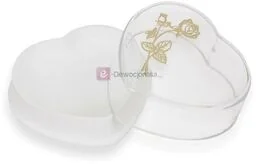 Pudełko na różaniec rose gold (serce) - Różańce - miniaturka - grafika 1