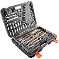 Zestawy narzędziowe - NEO-TOOLS Klucze nasadowe 156 szt., 1/4", 3/8", 1/2", CrV TOP-08-668 - miniaturka - grafika 1