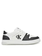 Buty dla chłopców - Calvin Klein Jeans Sneakersy Low Cut Lace-Up Sneaker V3X9-82093-1697 S Biały - miniaturka - grafika 1