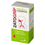 Przeziębienie i grypa - Zatogrip Mini 6m+ z laktoferyną, krople dla dzieci, 30 ml - miniaturka - grafika 1
