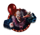 Balony i akcesoria - DEKORACJA NA ŚCIANĘ KLAUN - miniaturka - grafika 1