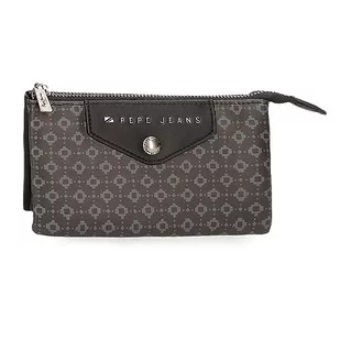 Pepe Jeans Bethany Portfel Trzy przegródki Czarny 17,5x9,5x2 cms Skóra syntetyczna, czarny, Talla única, Portfel Trzy przegródki - Portfele - miniaturka - grafika 1
