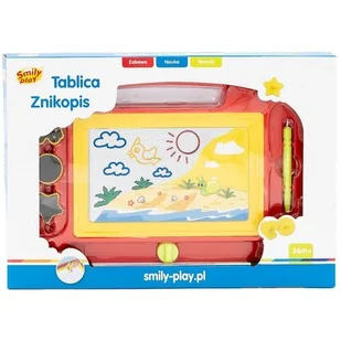 Anek Smily Play, zabawka edukacyjna Tablica znikopis, czerwony - Zabawki kreatywne - miniaturka - grafika 1