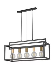 Vigo lampa wisząca 5-punktowa czarna/złota 32443 - Lampy sufitowe - miniaturka - grafika 1