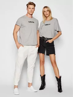 Koszulki i topy damskie - Levi's T-Shirt A2083-0006 Szary Regular Fit - grafika 1