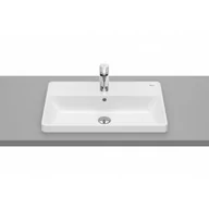 Umywalki - Roca A3270YAS00 GAP Umywalka blatowa prostok$1107tna 60x39 z otworem na bateri$1108 z przelewem Supraglaze$1109 - miniaturka - grafika 1