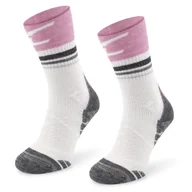 Skarpetki damskie - Comodo TRE28 Skarpety Termoaktywne za kostkę 50% Merino, Oddychające, Antybakteryjne, Turystyczne, , Rozmiar 35-38, Biały z Fioletem dla niej - miniaturka - grafika 1