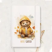 Notesy i bloczki - NOTATNIK z imieniem dziecka Miś - miniaturka - grafika 1