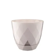 Donice - Osłonka z podstawką KARO 32,5 cm 29374 beż - miniaturka - grafika 1