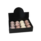 Bombki - Zestaw bombek szklanych 8 cm brązowo-srebrny mix - miniaturka - grafika 1