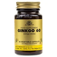 Suplementy naturalne - Solgar Ginkgo Biloba (Miłorząb Japoński) - 60 kapsułek SOL3914 - miniaturka - grafika 1