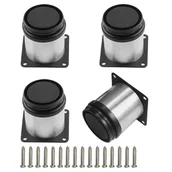 Zawiasy, okucia i inne akcesoria - Zestaw 4 regulowanych nóg meblowych - 50 mm ze stali nierdzewnej Regulowane nogi do stołu - 0-15 mm Regulowane do sofy, szafki, mebli - miniaturka - grafika 1