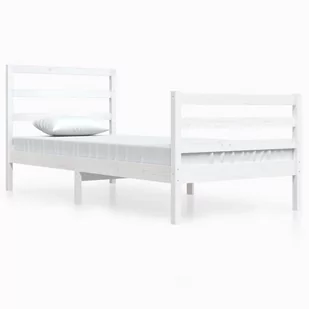 Lumarko Rama łóżka, biała, lite drewno sosnowe, 90x200 cm - Łóżka - miniaturka - grafika 3