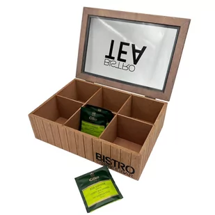 DREWNIANY POJEMNIK NA HERBATĘ EKSPRESOWĄ 259348 - Pojemniki kuchenne - miniaturka - grafika 2