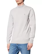 Bluzy męskie - G-STAR RAW Premium Core Mock Żółw Knit Ls Bluza męska, Szary (Micro Chip B692-c741), XXL - miniaturka - grafika 1