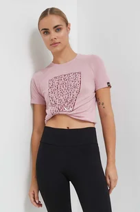 Salewa t-shirt sportowy Pure Box kolor różowy - Koszulki sportowe damskie - miniaturka - grafika 1