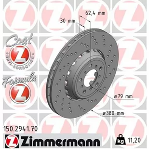 Tarcza hamulcowa ZIMMERMANN 150.2941.70 - Tarcze hamulcowe - miniaturka - grafika 1