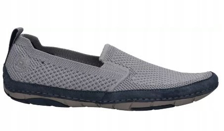 BUGATTI MĘSKIE PÓŁBUTY SZARE WSUWANE CASUAL 42 Ż3G