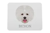 Podkładki pod mysz - Bichon Frise podkładka geometryczny Art-Dog - miniaturka - grafika 1