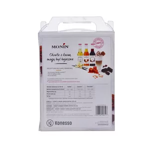 Monin 2x Zestaw kawowy Konesso 3x250 ml karmel czekolada wanilia + Sos WHITE CHOCOLATE 0,5 L 5902768948127 - Śmietanki i dodatki do kawy - miniaturka - grafika 2