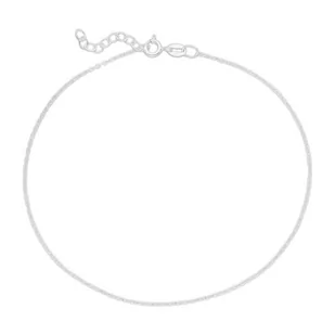 Srebrna bransoletka na kostkę - od 25 cm do 27,5 cm – możliwość regulacji - Bransoletki - miniaturka - grafika 1