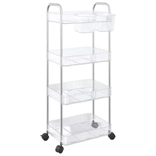 vidaXL Wózek do przechowywania, 4-poziomowa, 37x28x68 cm - Wózki magazynowe - miniaturka - grafika 1