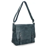 Torebki damskie - Torebka Damska Listonoszka Vintage firmy Herisson 1502L36 Morska - miniaturka - grafika 1