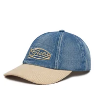 Czapki damskie - Czapka z daszkiem Guess AW5505 COT01 Niebieski - miniaturka - grafika 1