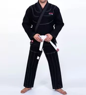 Kimona, stroje i obuwie - Kimono / GI do treningu BJJ - Grube Czarne DBX ELITE A3 + PAS A0 - miniaturka - grafika 1