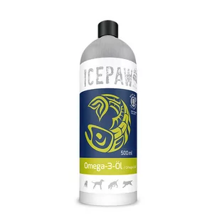 Icepaw High Premium Omega-3 olej z sardeli i sardynek (500ml) - Suplementy i witaminy dla psów - miniaturka - grafika 1