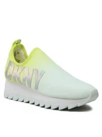 Sneakersy damskie - DKNY Sneakersy Azer K4273491 Zielony - miniaturka - grafika 1