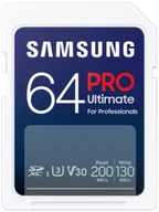 Karty pamięci - Samsung SDXC PRO Ultimate 2023 64 GB V30 U3 UHS-I (200 MB/s) - miniaturka - grafika 1