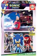 Puzzle - Educa, Puzzle, Sonic Prime (fluorescencyjne), 2 x 100 el. - miniaturka - grafika 1