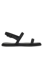 Sandały damskie - Calvin Klein Sandały Sandal - Jelly HW0HW02426 Czarny - miniaturka - grafika 1