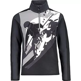 CMP CMP Chłopięca Pile Da Sci Con Stampa Long Sleeve Shirt, antracyt, 104 30L1004 - Koszulki dla chłopców - miniaturka - grafika 1